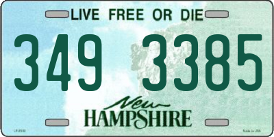 NH license plate 3493385