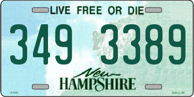 NH license plate 3493389