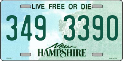 NH license plate 3493390