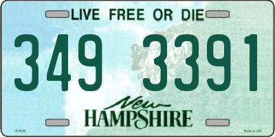 NH license plate 3493391