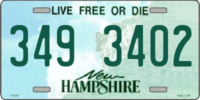 NH license plate 3493402