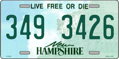 NH license plate 3493426