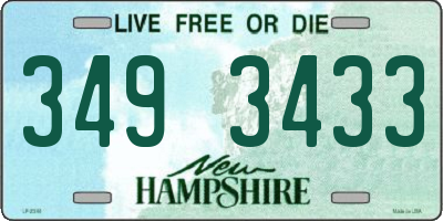 NH license plate 3493433