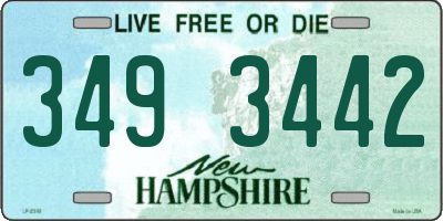 NH license plate 3493442