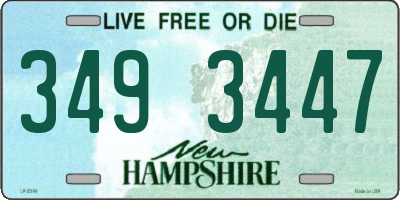 NH license plate 3493447