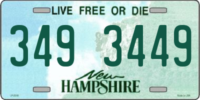 NH license plate 3493449