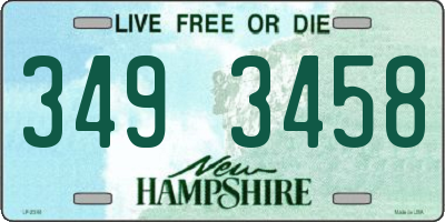 NH license plate 3493458