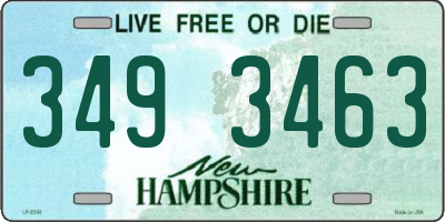 NH license plate 3493463
