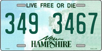 NH license plate 3493467