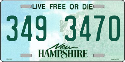 NH license plate 3493470