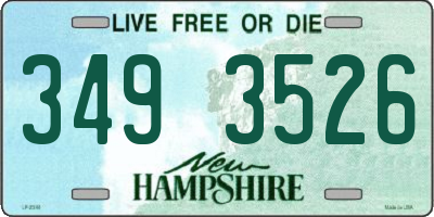 NH license plate 3493526
