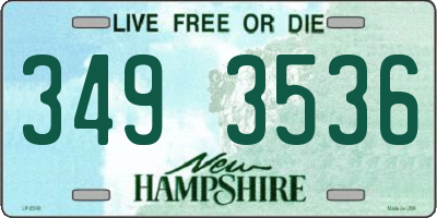 NH license plate 3493536