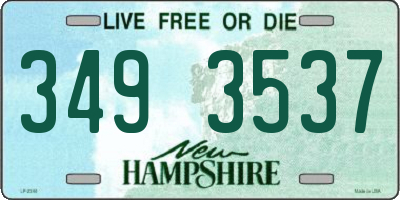 NH license plate 3493537