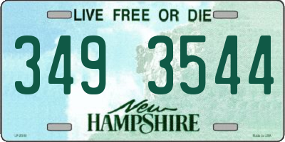 NH license plate 3493544