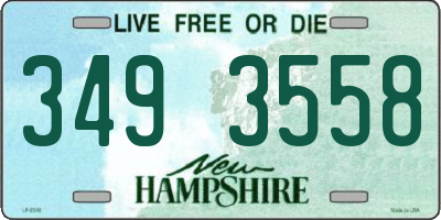 NH license plate 3493558
