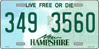 NH license plate 3493560