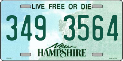 NH license plate 3493564
