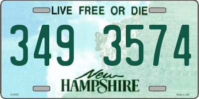 NH license plate 3493574