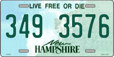 NH license plate 3493576