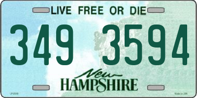 NH license plate 3493594