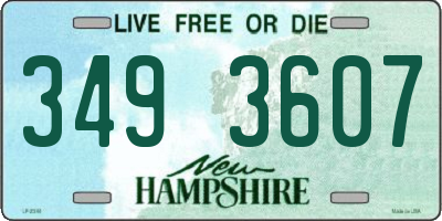 NH license plate 3493607