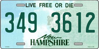 NH license plate 3493612