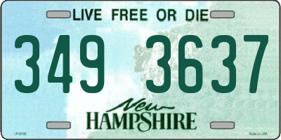 NH license plate 3493637