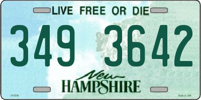 NH license plate 3493642