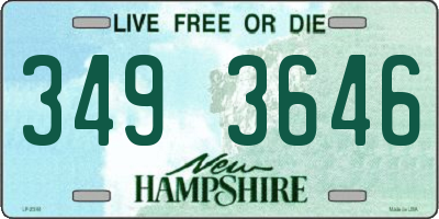 NH license plate 3493646