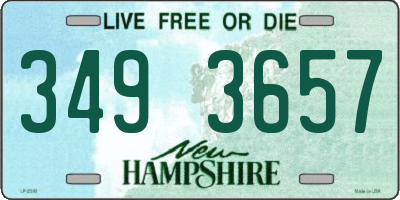 NH license plate 3493657