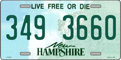 NH license plate 3493660