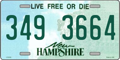 NH license plate 3493664