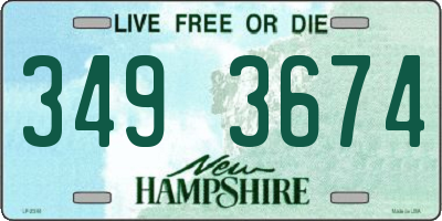 NH license plate 3493674