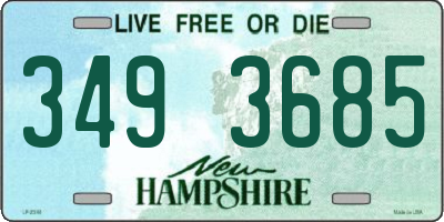 NH license plate 3493685