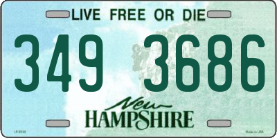 NH license plate 3493686