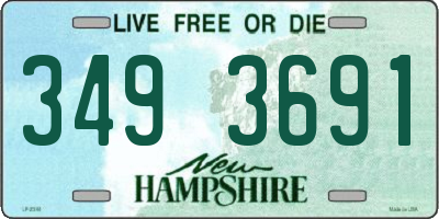 NH license plate 3493691