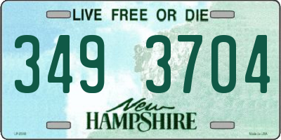 NH license plate 3493704