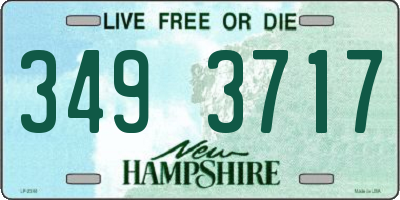 NH license plate 3493717