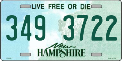 NH license plate 3493722