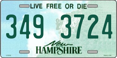 NH license plate 3493724