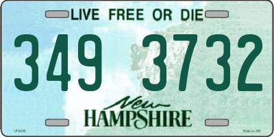 NH license plate 3493732