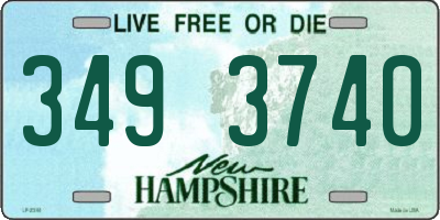 NH license plate 3493740