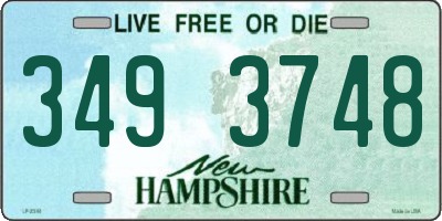 NH license plate 3493748