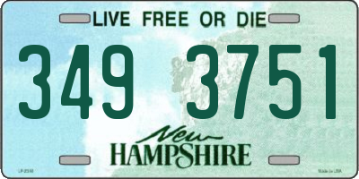 NH license plate 3493751