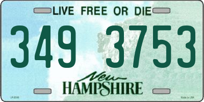 NH license plate 3493753