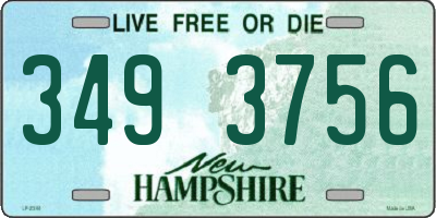 NH license plate 3493756