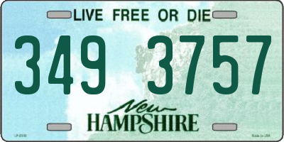 NH license plate 3493757