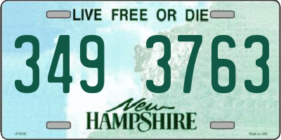 NH license plate 3493763