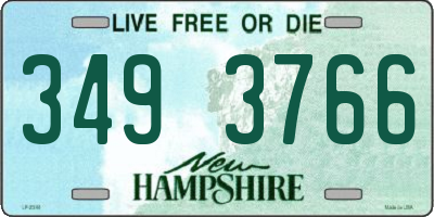 NH license plate 3493766