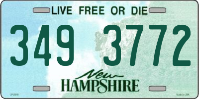 NH license plate 3493772